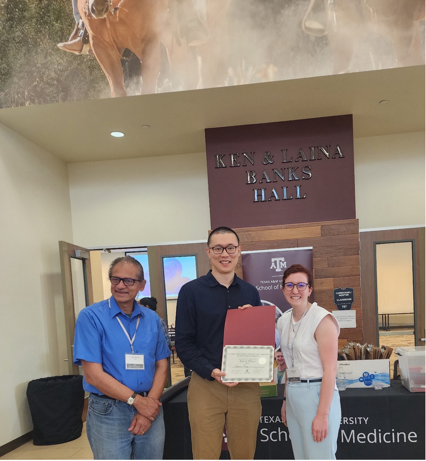 Dr. Zehuan Ding 1st Place Podium Presentation at 2024 Texas A&M University, School of Medicine 29th Annual GSO Research Symposium